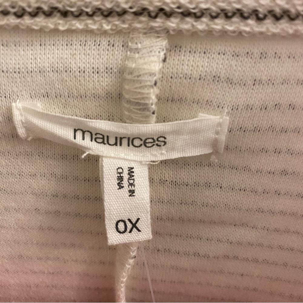 NWT Maurices Striped Knit Blazer Size 0X - Picture 3 of 5
